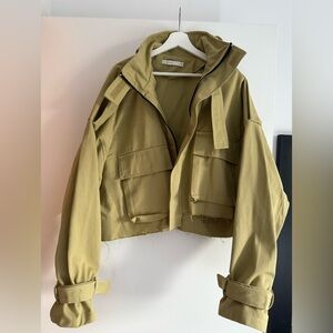 Men’s cropped distressed jacket